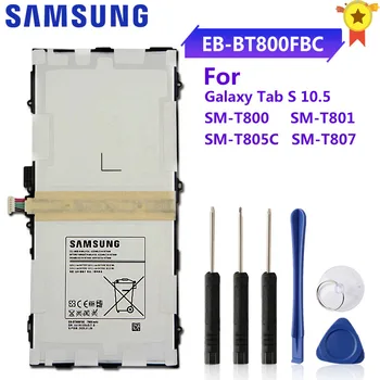 SAMSUNG Oriģinālā Akumulatora EB-BT800FBC EB-BT800FBE EB-BT800FBU Samsung GALAXY Tab S 10.5 T800 T801 SM-T805C SM-T807 7900mAh