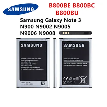 SAMSUNG Oriģinālā B800BE B800BC B800BU akumulatoru Samsung Galaxy Note 3 N900 N9002 N9005 N9006 N9008 Rezerves Akumulatoru ar WO