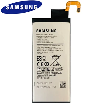 SAMSUNG Oriģinālās Rezerves Akumulatoru EB-BG925ABE 2600mAh Samsung GALAXY S6 Malas G9250 G925FQ G925F G925S S6Edge G925V G925A