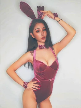 Samta Trusītis Sexy Spēlēt Bunny Girl Spēlē Erotiskā Veļa Seksīga Vienotu Anime Cosplay Jumpsuit Ddlg Nakts Valkāt Zaķis Tērpu Meitene