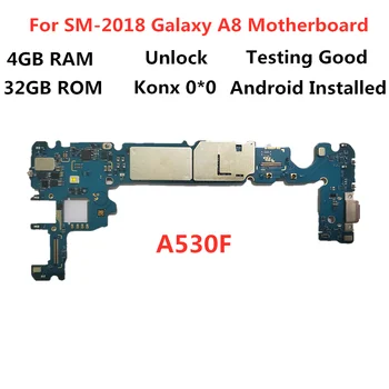 SamuelT Oriģinālā Samsung Galaxy 2018 Galaxy A8 Atslēgt mainboard A530F mātesplati 32GB Loģika compact