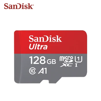 SanDisk Atmiņas Karte 64GB, 128GB Oriģinālais Micro SD atmiņas Kartes 16GB 32GB TF MicroSD atmiņas kartes flash atmiņas kartes ar bezmaksas adapteri