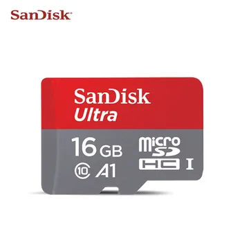 SanDisk Atmiņas Karte 64GB, 128GB Oriģinālais Micro SD atmiņas Kartes 16GB 32GB TF MicroSD atmiņas kartes flash atmiņas kartes ar bezmaksas adapteri