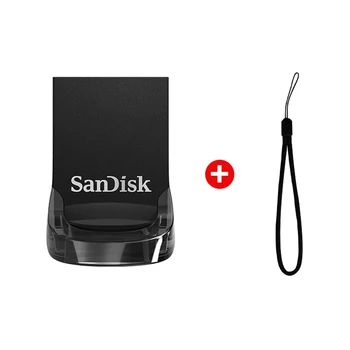 SanDisk Ultra Fit USB Flash Drive CZ430 USB 3.1 64G 32G 16.G Pendrive Atmiņas USB atmiņas Ierīci 128G 256G U Diska Pen Drive