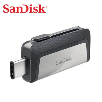 SanDisk usb 128GB SDDDC2 Extreme high speed Tipa C USB3.1 Dual OTG USB Flash Drive 64GB Pildspalvu Diska 256 GB 150M/S Pen Drives