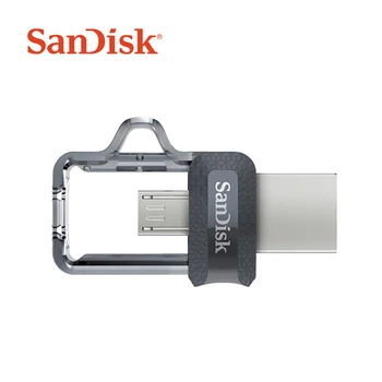 SanDisk USB OTG Pen Drive 130mb/s 3.0 Flash Drive SDDD3 16GB Ārējās Glabāšanas Pendrive 32GB OTG 64GB Atmiņas Usb Stick 3.0 128GB