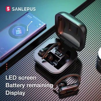 SANLEPUS B1 Led Displejs, Bluetooth Austiņas Bezvadu Austiņas TWS Stereo Earbuds Ūdensizturīgs Trokšņa Slāpēšanas Austiņas Ar Mic
