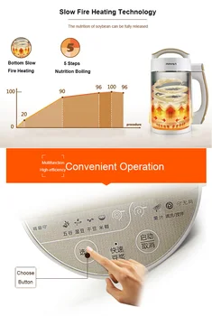 Saprātīga Sojas Piena Mašīna Sadzīves Multifunkcionālā Automātiskā Labības Malšana Sojas Piena Maker Machine Mājas