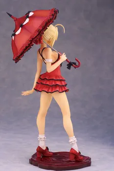 Sarkana Kleita Saber Nero Anime Fate Stay Night Figuras Rīcības Attēls Modelis Kolekcijas Rotaļlietas Sexy Alphamax Likteni Statuetes Lelles 24cm
