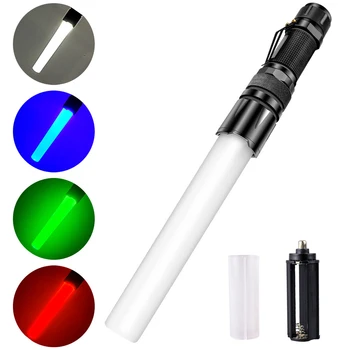 Sarkana/Zaļa/Zila/Balta Gaisma Zoomable Taktiskās Gaismas 18650 Ultra Spilgti Medību Zivju Gaismas Ūdensdrošs LED Torch Flashlight 5 Režīmi