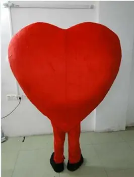 Sarkano Mīlestības Sirds Talismans Cosplay Kostīmu Masku Pieaugušajiem Unisex Reklāmas Uzvalks
