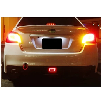 Sarkans LED Aizmugures Miglas lukturis Komplekts Funkcijas, Aizmugurējie Lukturi, Bremžu Lampas Rezerves Atpakaļgaitas Gaismas Subaru Impreza WRX / STi Ietver Vadu