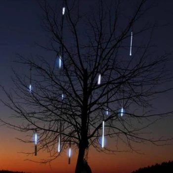 Saules Meteor Duša Lietus LED Gaismas 30CM LED Ziemassvētku Gaismas Kāzu Dārzs Ziemassvētki Stīgu Gaismas Āra Svētku Apgaismojums
