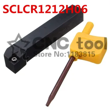 SCLCR1212H06/ SCLCL1212H06 Metāla Virpu, Griešanas Rīki, Virpas, Mašīnu CNC Virpošanas Instrumenti, Ārējās Virpošanas Instrumentu Turētājs S-Veida SCLCR/L