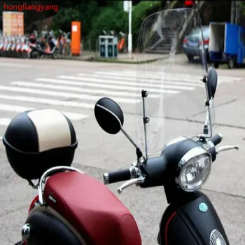 Scooter priekšējā stikla deflektoru motociklu vējstikla street glide vējstikla vēja deflektoru vēja vairogs 420*420*3MM