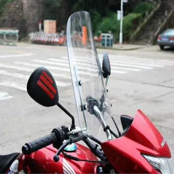 Scooter priekšējā stikla deflektoru motociklu vējstikla street glide vējstikla vēja deflektoru vēja vairogs 420*420*3MM