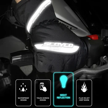 SCOYCO Ūdensizturīgs Motociklu Cimdi Vīriešiem Guantes Moto, Moto Cimdi Pretvēja Gant Moto Touch Screen Motociklu Izjādes Ziemas Cimdi