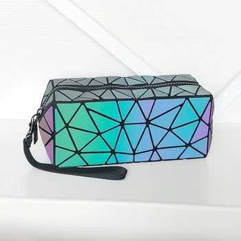 Seasonblack karstā modes tendence kosmētikas soma, Pu ģeometrija sieviešu kosmētikas soma mazgāšanas maisiņā