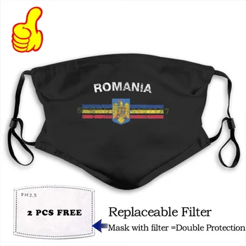 Sejas Maska rumānijas Karogu - rumānijas Emblēmu & Rumānijas Karogu modes smieklīgi dizains melnā Atkārtoti Aizsargmaskas,
