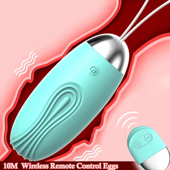 Seksa Rotaļlietas Sievieti Bezvadu Tālvadības 10 Ātrumu Vibrācijas Olas Klitora Stimulators Maksts Masāžas Bumbu G - Spot Vibratori