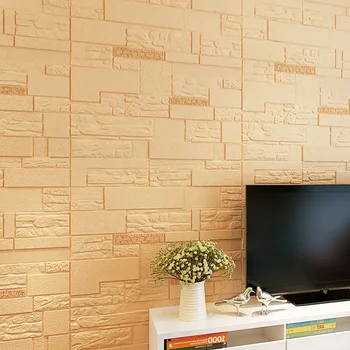 Self Adhesive flīzes akmens Tapetes, 3D putu brickwall uzlīmes tapetes griestu dekors TV fonā mājas guļamistaba dekori sienu paneļu