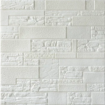 Self Adhesive flīzes akmens Tapetes, 3D putu brickwall uzlīmes tapetes griestu dekors TV fonā mājas guļamistaba dekori sienu paneļu