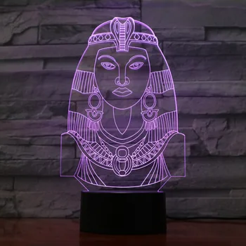 Senajā Ēģiptē Kleopatras 7 Krāsas, Led Nakts Lampa Bērniem Touch Led Usb Galda Ēsmas Zivtiņu Vadi Lampe Bērnu Miega Nightlight Piliens Kuģis