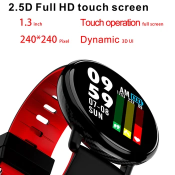 SENBONO IP68 Ūdensnecaurlaidīga K1 Smartwatch sirdsdarbība, Asins Spiediena Monitoru, Smart Skatīties Fitnesa Tracker Android, IOS