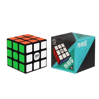 SengSo Shengshou 3x3 Leģenda S magic-cube melns 3x3x3 Ātrums kubi 5.6 CM Profesionālās Puzzle Rotējošo Gluda Cubos Magicos Rotaļlietas
