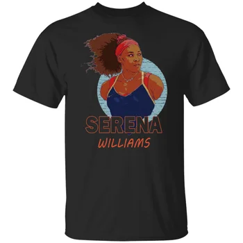 Serena Williams Tenniser Black Atdzist Dāvanu Idejas Balta T-Krekla, Vīriešu, Sieviešu S 3Xl Svētku Tee Krekls
