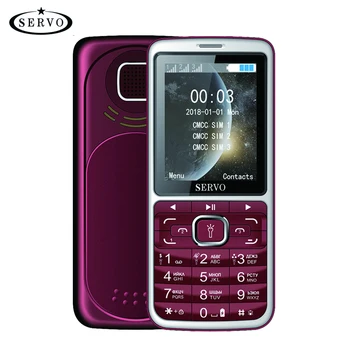 SERVO S10 mobilajam tālrunim ir 2,8 collu HD 3 SIM kartes liels runātājs purpura gaismas 2500mAh power bank odu atbaidīšanas, lampas izmērs
