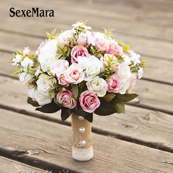 SexeMara Jaunu weding ziedu Līgavas, Kāzu, Līgavu Pušķi, Romantisku Kāzu Pušķi, Ziedu Līgavas Kāzu Aksesuāri