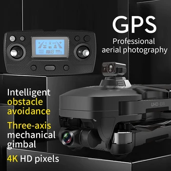 SG906Max Drones GPS ar Kameru 4K 3-Ass Gimbal par Sadursmi 1.2 Km 26mins 5G WiFI Profesionālās Brushless RC Quadcopter, Dron