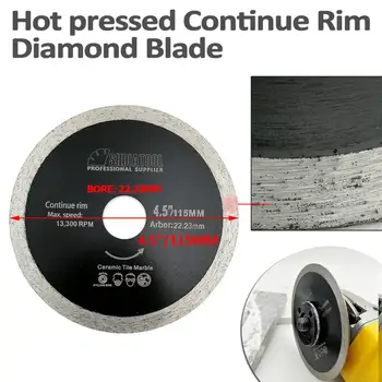 SHDIATOOL 10pcs 115mm Karstās presēšanas Plānas Turpināt loka dimanta griešanas asmeņi Keramikas Flīžu cieta materiāla Griešanas Disku chip-bezmaksas