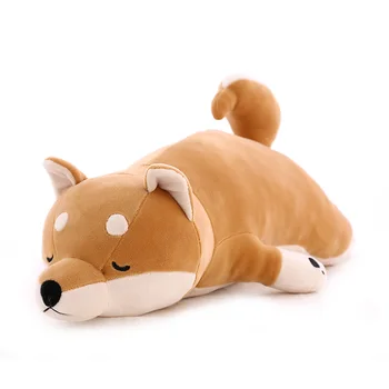 Shiba Inu samīļot suni pildījumu rotaļlieta Akita suns mīksta lelle meitene dzimšanas dienas dāvanu miega Corgi spilvens