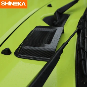 SHINEKA Auto Uzlīmes Suzuki Jimny 2019 2020 Oglekļa Šķiedras Gaisa Ieplūdes Izplūdes Ventilācijas Ieplūdes Vāks Melns, par Suzuki Jimny 2019 2020