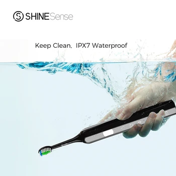 ShineSense Sonic Elektriskā zobu Suka Ultraskaņas Zobu Birste USB Ātri Uzlādējams Ūdensizturīgs ar Ceļojumu Kaste
