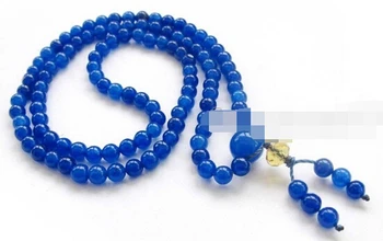 Shitou 001103 Reti 108 Jade Blue Dārgakmens Krelles Tibetas Budistu Lūgšanu Mala Kaklarota