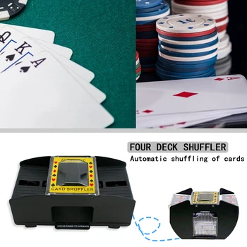 Shuffle Machine 2 Klāja 6 Klāja Kāršu Spēli Poker Spēļu Kārtis Automātiskā Shuffler Spēļu un Izklaides Piederumi