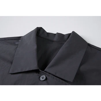 Sievietēm Melnā Gothic Krekls Rudens Garām Piedurknēm Lielajam Nelegālo Modes Streetwear Vintage Harajuku Black Goti Blūze Topi