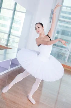 Sieviešu Baleta Svārki, Formas Tērpu Profesionālās Plate Tutu Melns Balts Sarkans Baleta Deju Kostīms Sievietēm Baleta Tutu Pieaugušo 6 Slāņi