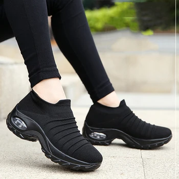 Sieviešu ikdienas apavi vasaras modes elpojošs acs sieviešu kurpes slip-on flat apavi čības sieviešu tenis feminino