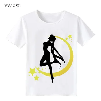 Sieviešu Ikdienas T Krekls, t Anime Sailor Moon Plus Lieluma t krekls ar Īsām Piedurknēm T-Krekls Vasaras O Kakla Top Tee Dāmas Krekls Drēbes