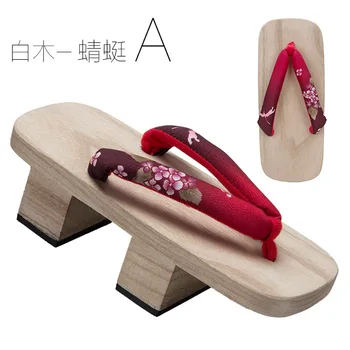 Sieviešu Japāņu Tradicionālās Koka Tupeles Gītā Koka Kurpes Sieviete Sakura Āra Čības Vasaras Samuraju Anime Cosplay Sandales Flip Flops