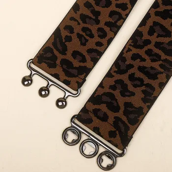 Sieviešu Jostas 2020. Gadam Elastīgs Leopard Jostu Sievietēm Retro Josta Sieviešu Rudens Ziemas Black Dizaineru Jaunu