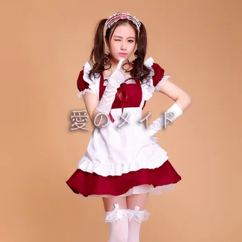 Sieviešu Lolita Kleitas Japāņu Anime Cosplay Kostīmu Meitene Apģērbs Priekšauts Kleita
