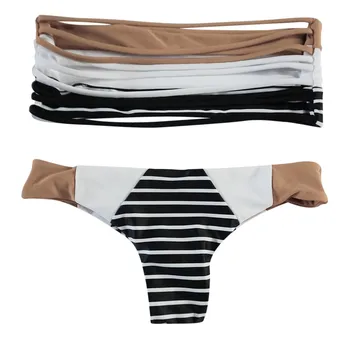 Sieviešu peldkostīms bikini 2019 Dzidri krāsu Caurule pat Divi Gabali Bikini Push-Up Peldkostīmu, Peldbikses Beachwear maillot de bain femme