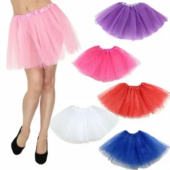 Sieviešu Pieaugušo Dancewear Tutu Pettiskirt Princess Puse Mini Svārki Deju vasarā, īsi svārki kosmosa candy krāsas tutu svārki sievietēm
