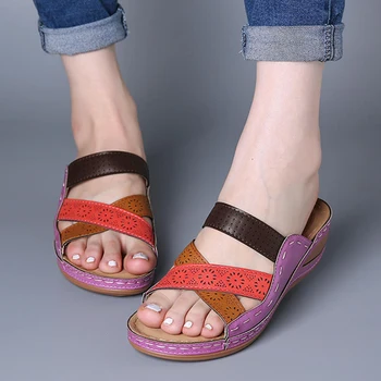 Sieviešu Sandales 2020. Gadam, Modes Platformas Kurpes Sieviešu Čības Vasaras Kurpes Ar Papēžiem Sandales Flip Flops Sieviešu Pludmales Ikdienas Apavi