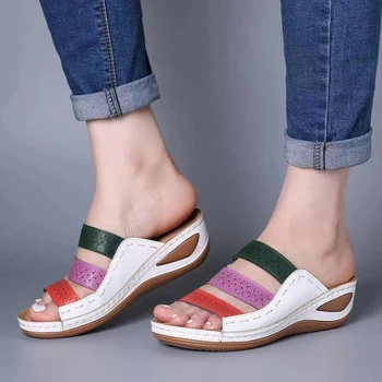 Sieviešu Sandales 2020. Gadam, Modes Platformas Kurpes Sieviešu Čības Vasaras Kurpes Ar Papēžiem Sandales Flip Flops Sieviešu Pludmales Ikdienas Apavi